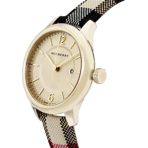 Burberry Ladies The Classic Yellow Gold Watch 